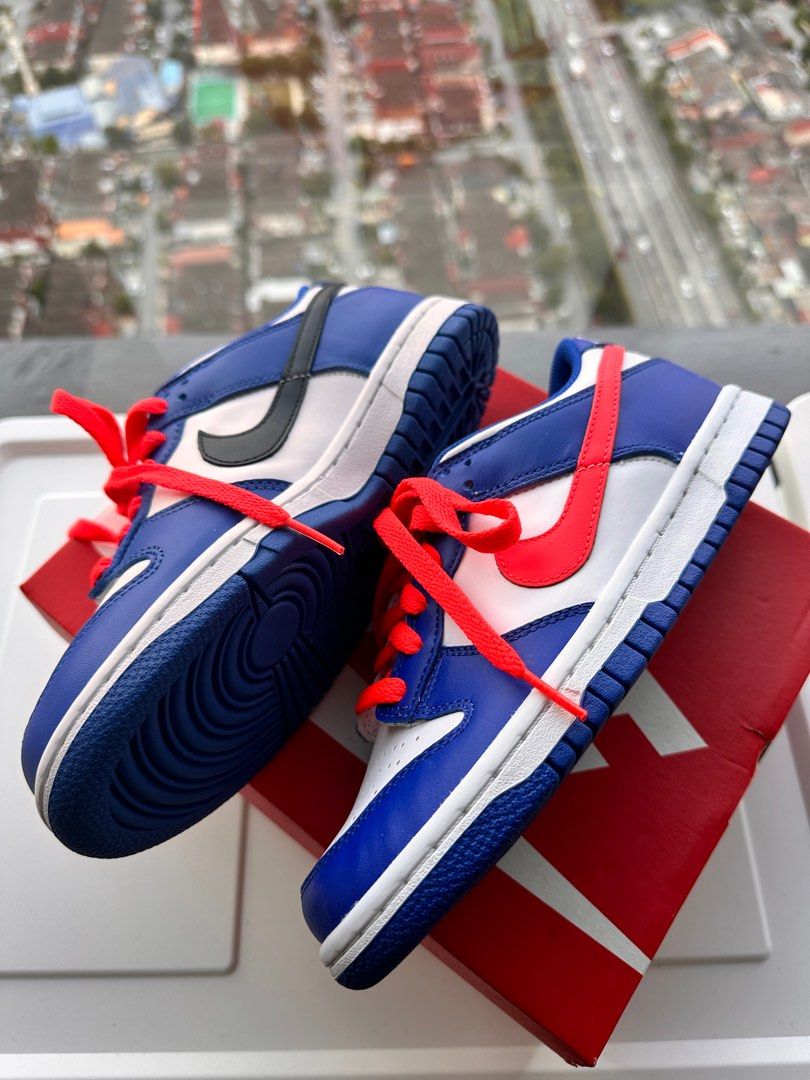 nike dunk low gs royal crimson