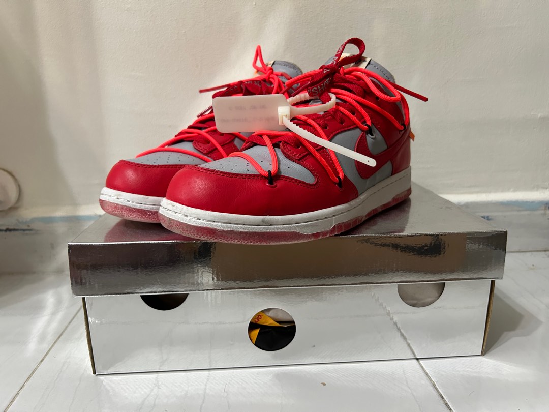 Nike Off White Dunks University Red Men s Fashion Footwear
