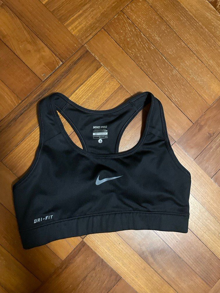 black nike dry fit sports bra. size small. - Depop