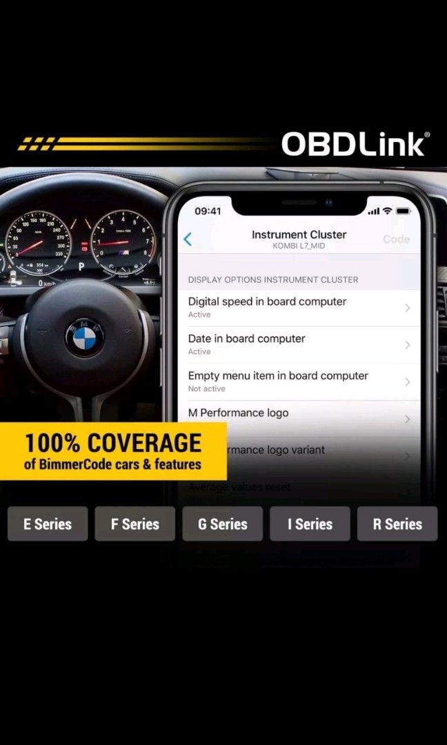 OBDLink CX Bimmercode Bluetooth 5.1 BLE OBD2 Adapter BMW/Mini, iOS & Android,  Car, Car Accessories, Accessories on Carousell