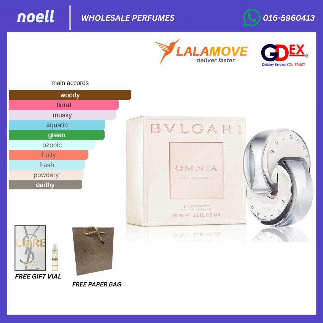 ORIGINAL AUTHENTIC READY STOCK BVLGARI OMNIA CRYSTALLINE EDT 65ML