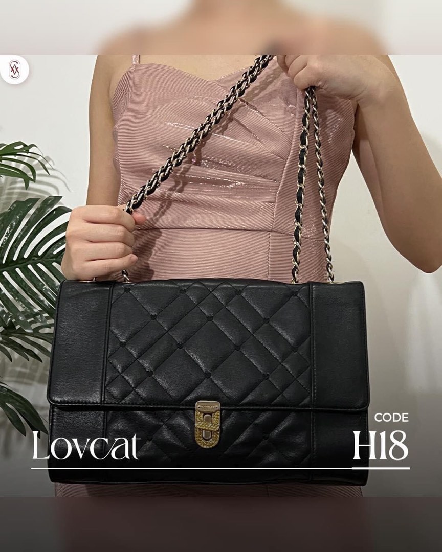 Original Lovcat quilted preloved sling bag, Luxury, Bags & Wallets on ...