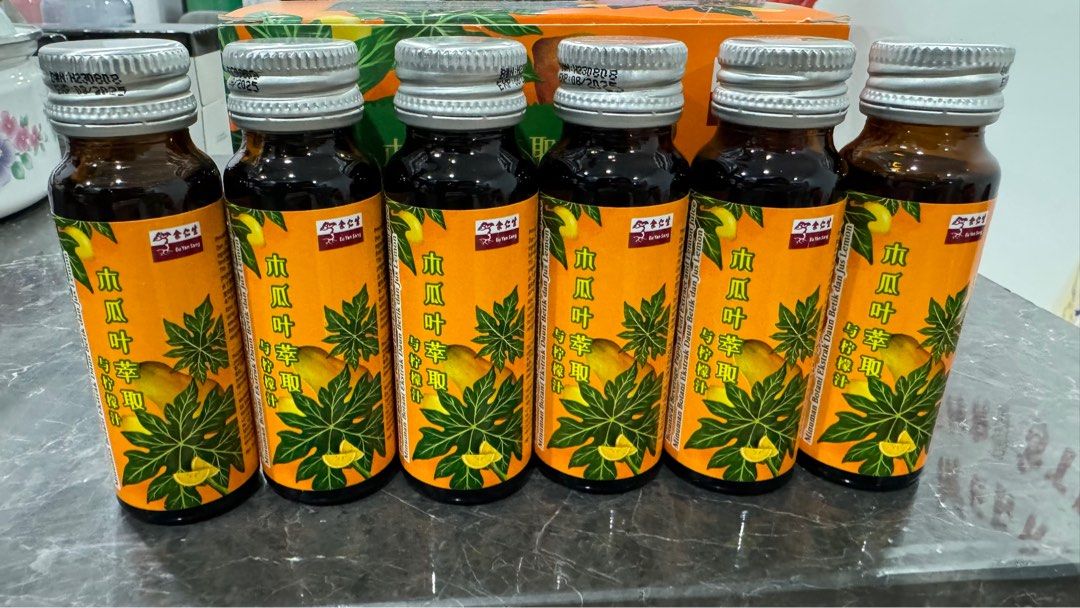 Eu Yan Sang Papaya Leaf Extract 6 bottles, Food & Drinks, Beverages