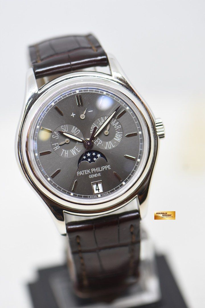 PATEK PHILIPPE ANNUAL CALENDAR 39mm MOON PHASE w POWER RESERVE
