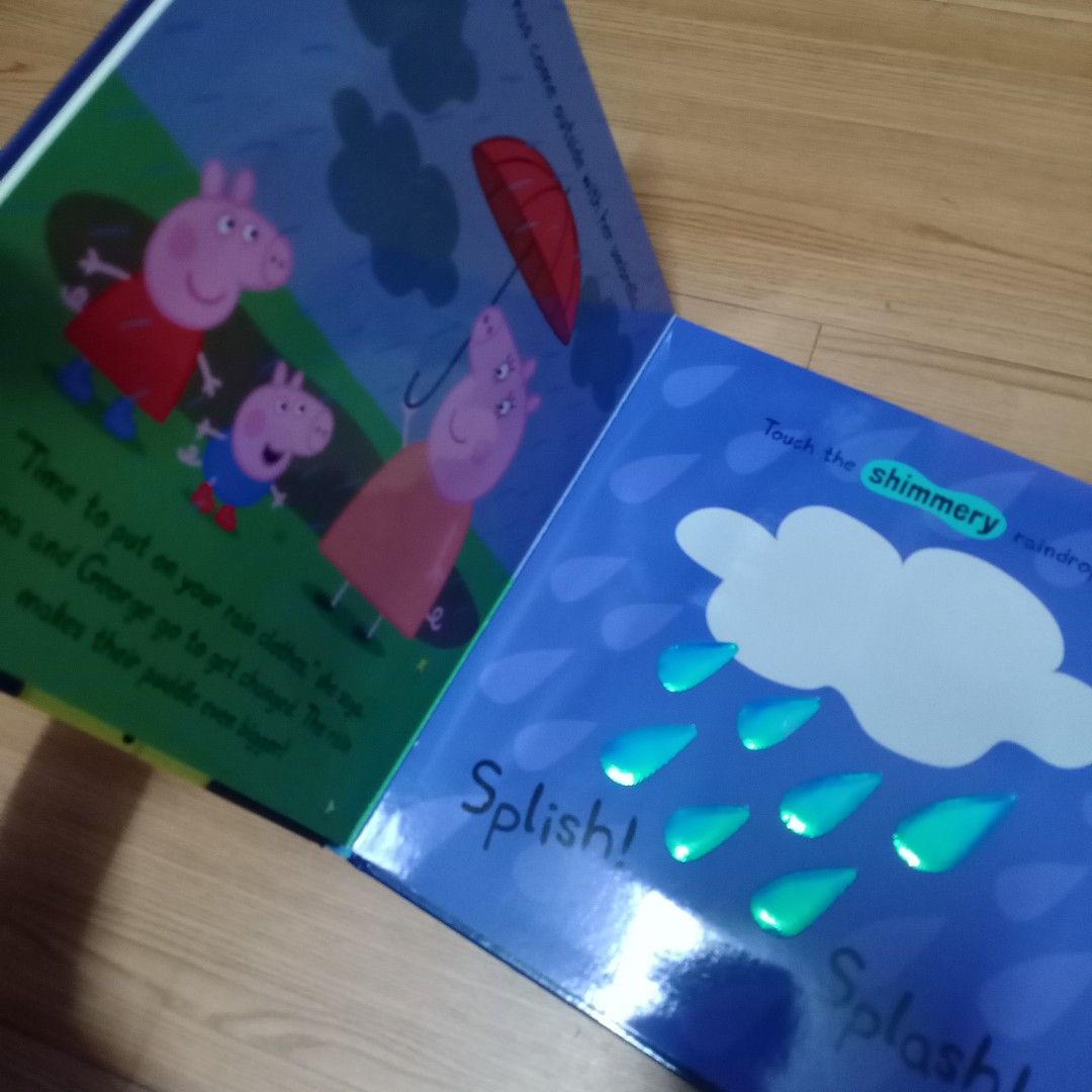 Pig Puddle Peppa Pig Puddle Playtime Touch and Feel Book, Hobbies & Toys, Books ...