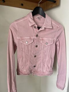 Cheap pink denim jacket sale