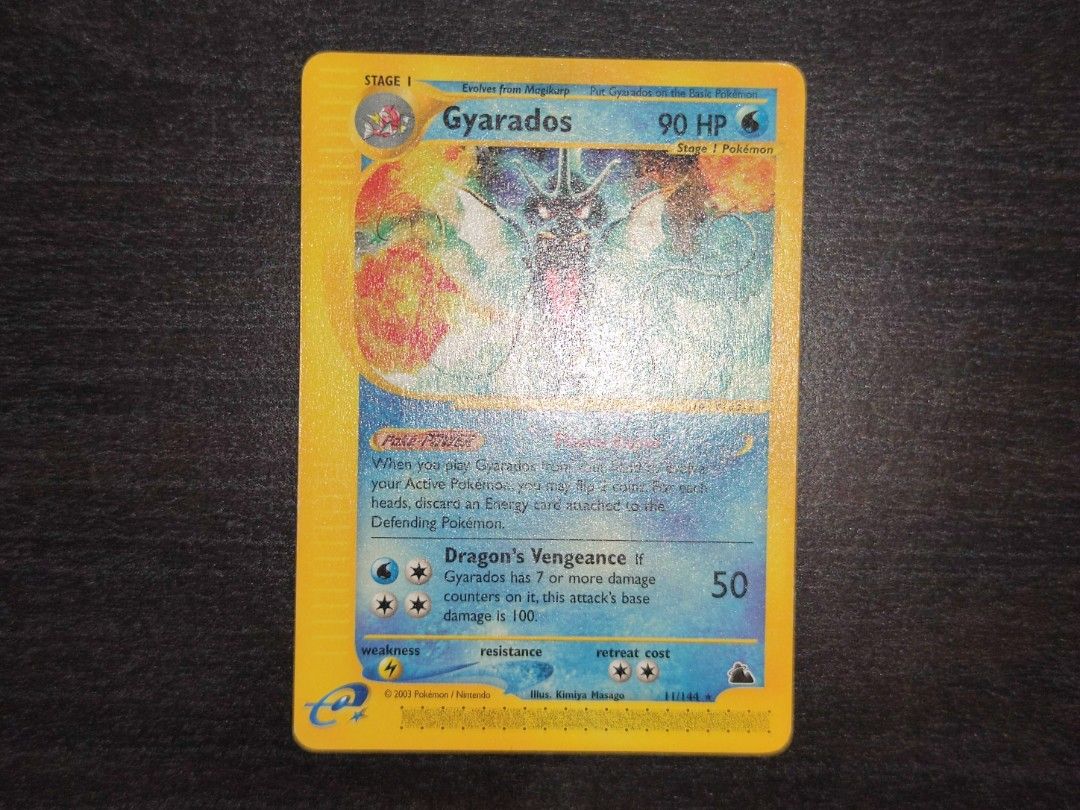 Pokemon Gyarados 11/144 Skyridge Non-Holo, Hobbies & Toys, Toys & Games on Carousell Pokemon Gyarados 11/144 Skyridge Non-Holo, Hobbies & Toys, Toys & Games on Carousell