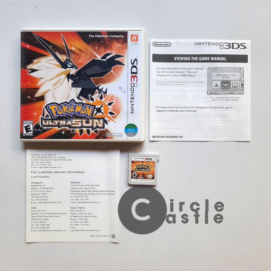 Pokemon Ultra Sun for Nintendo 3DS Nintendo 2DS Video Gaming