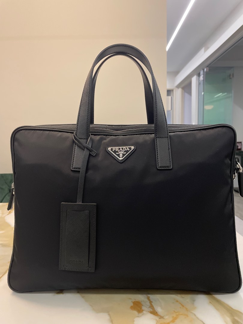 Prada laptop bag Luxury Bags Wallets on Carousell