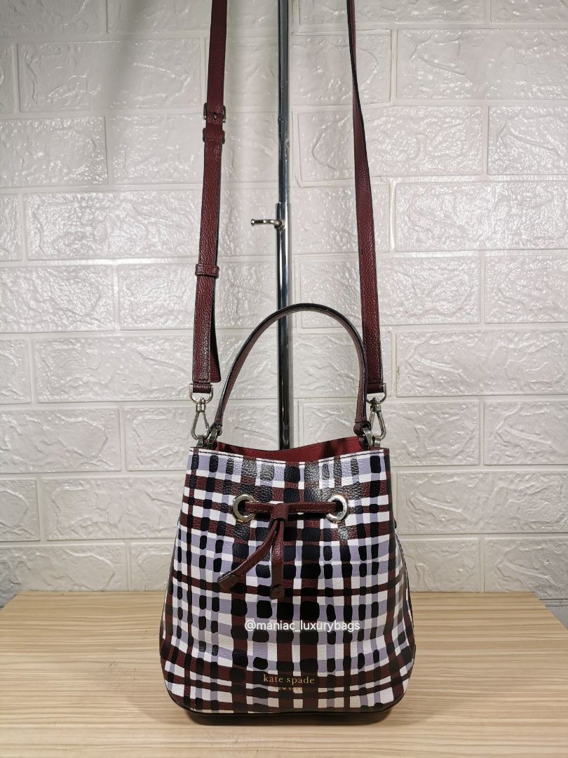 Eva city plaid small discount bucket