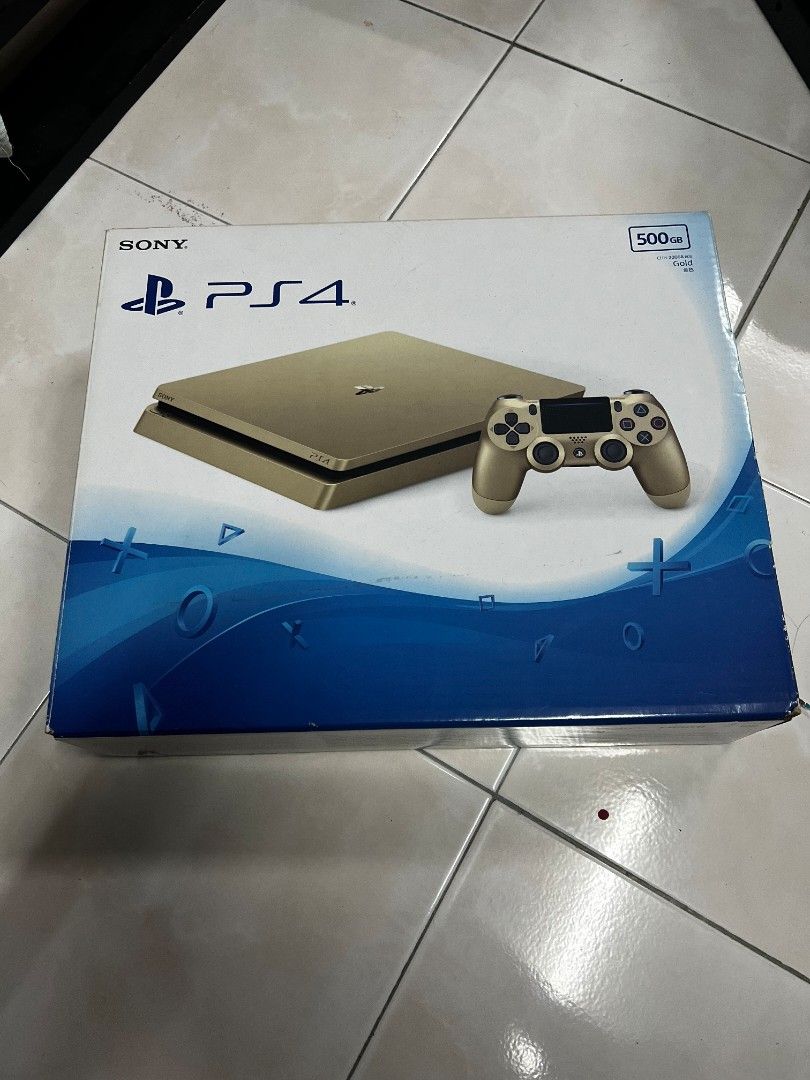 PS4 Slim 500GB Gold Video Gaming Video Game Consoles