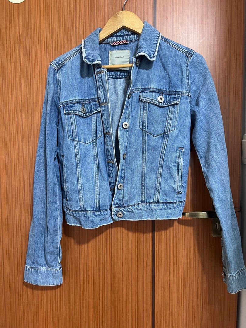 Pull and bear denim jacket outlet
