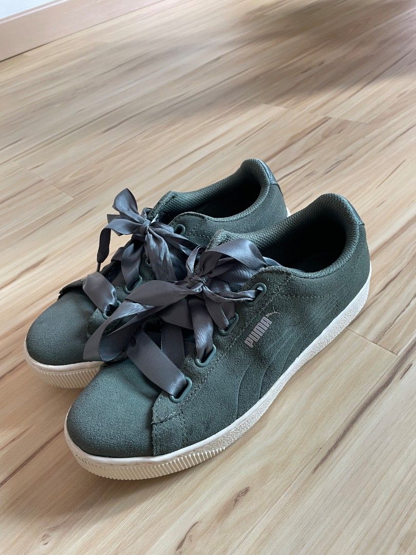 Puma platform deals ribbon sneakers