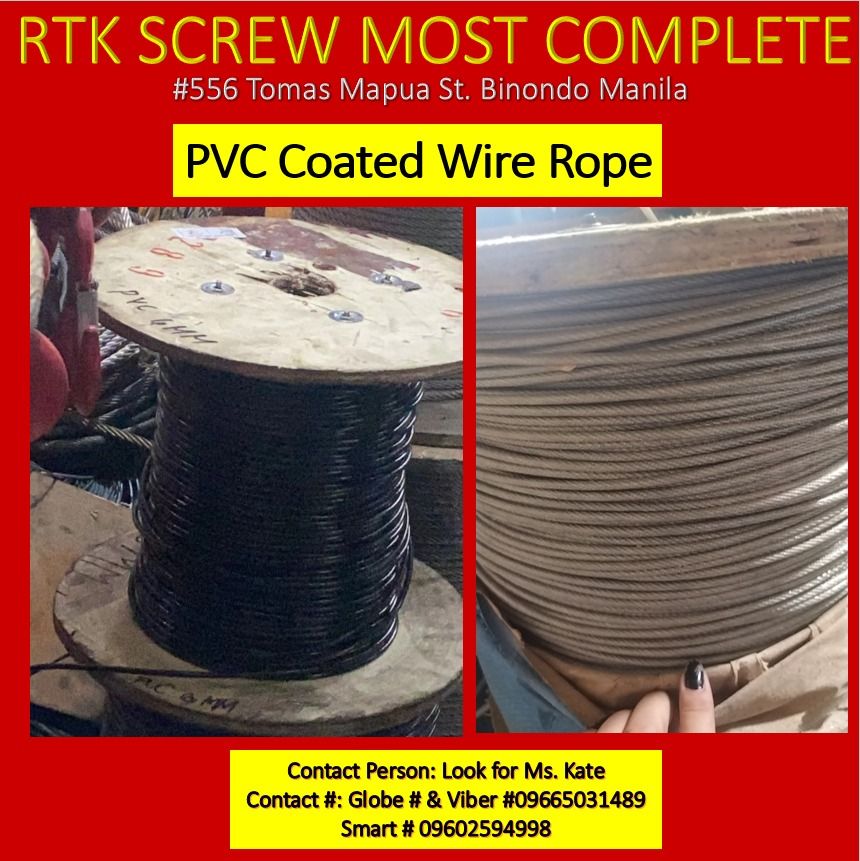 PVC Coated Wire Rope, Commercial & Industrial, Construction Tools ...