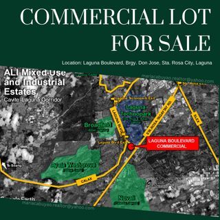 RARE Commercial Lot for Sale in Sta Rosa Laguna- Tagaytay Road nearby NUVALI