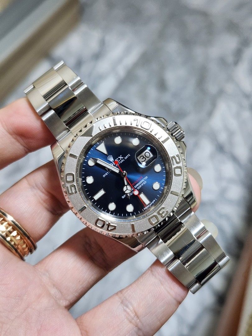 Rolex yacht master discount 1 blue dial