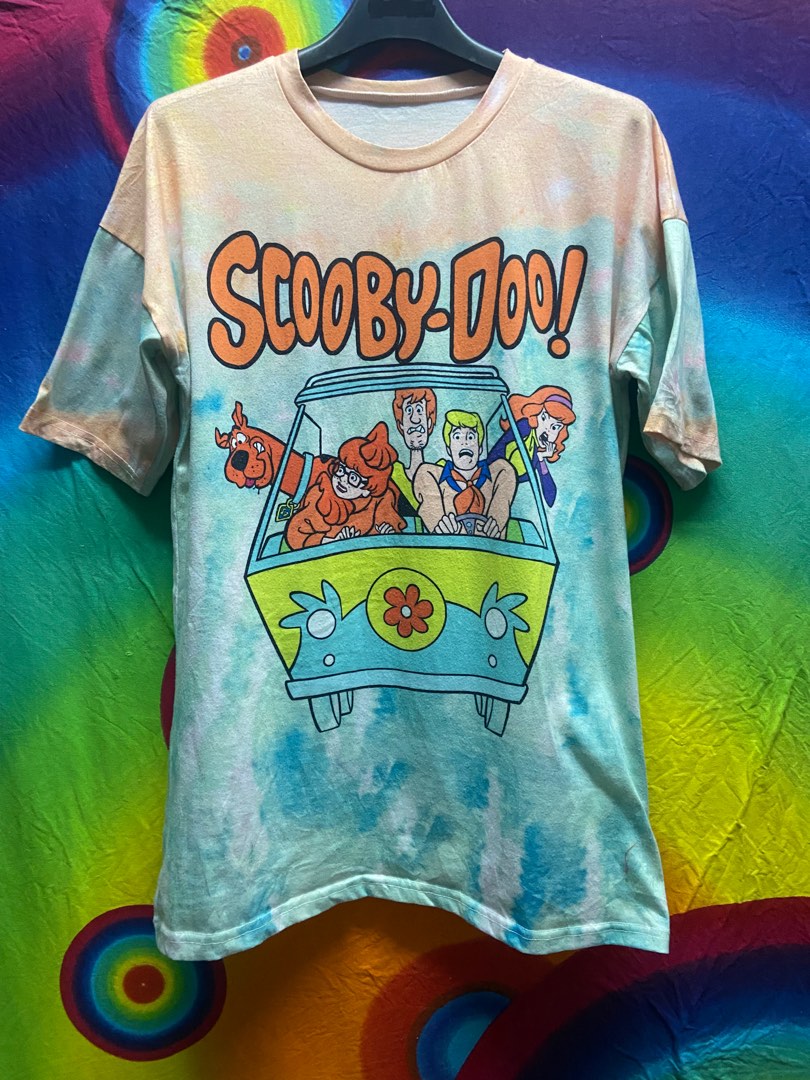 Scoobydoo cartoon movie tie dye tshirt, Men's Fashion, Tops & Sets