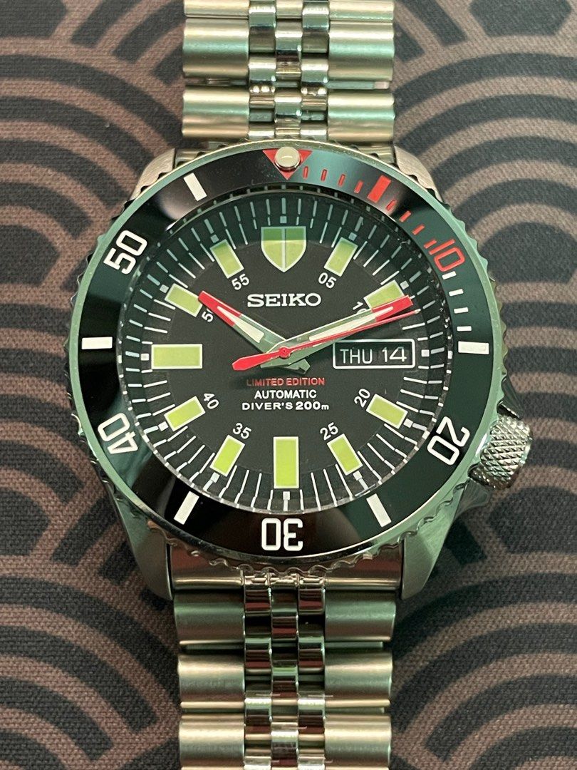 Seiko SKX Custom Mod Submariner Bloodmoon 42.5mm case Men s