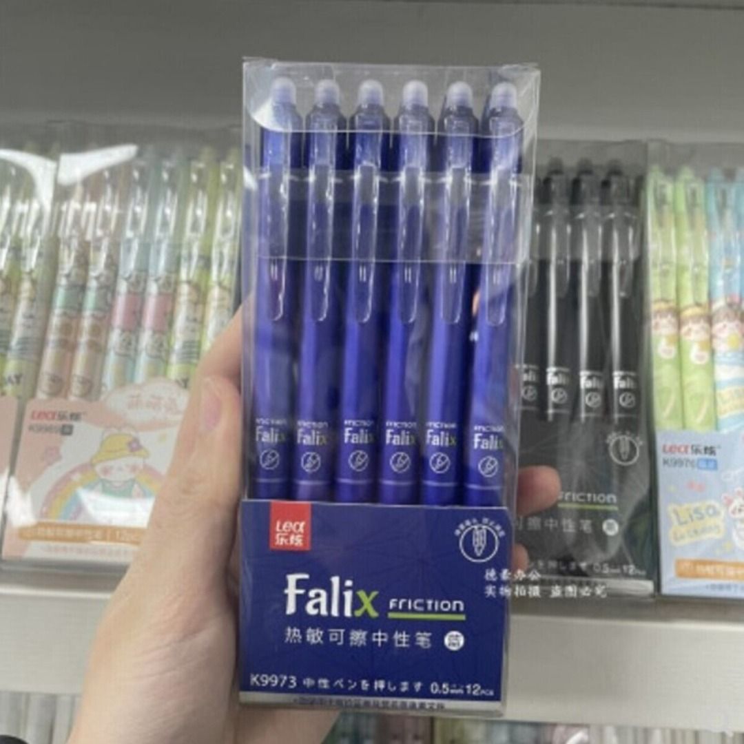 Sg Stock] LEX Retractable Erasable Pen (Box of 12) Press Friction Gift  Present Stationery, Hobbies & Toys, Stationery & Craft, Stationery & School  Supplies on Carousell