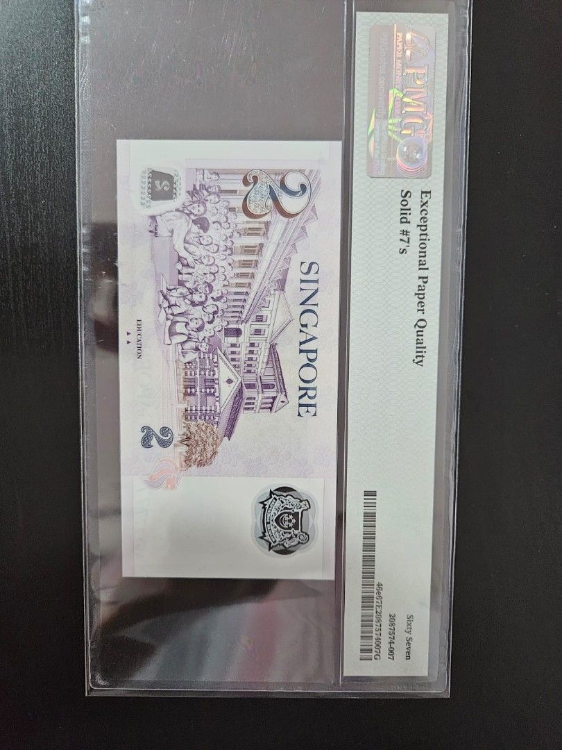 Solid#7 $2 (Category: Currency) located in Singapore. Submitted by blinkblinkpinkhouse (Listing ID 1276944484, Image 2). Description: Solid#7 $2.