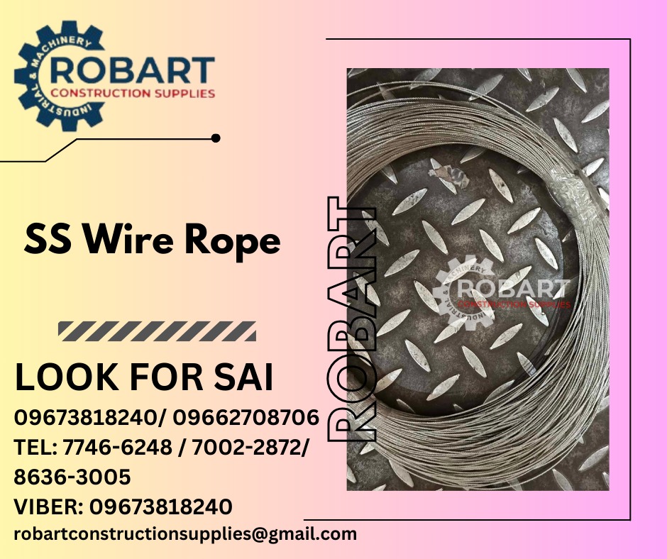 SS Wire Rope, Commercial & Industrial, Construction Tools & Equipment ...