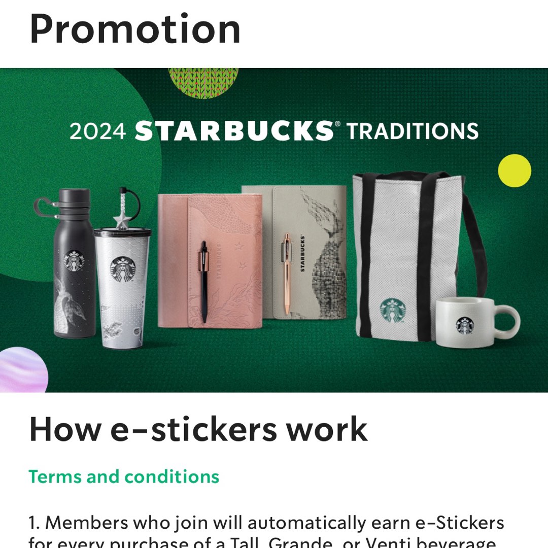 Starbucks 2024 estickers, Everything Else, Others on Carousell