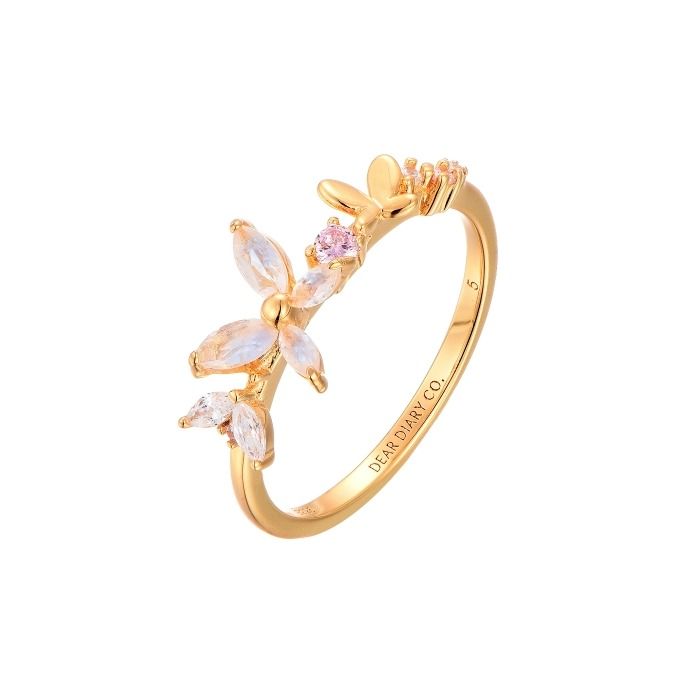 Gold ring for birthday gift sales