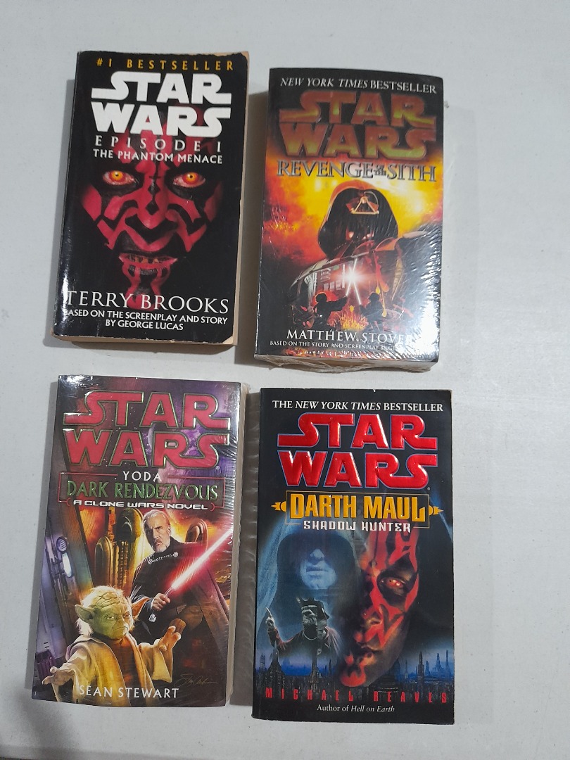 Starwars dark side - 4 books - Phantom Menace, Revenge of the Sith ...