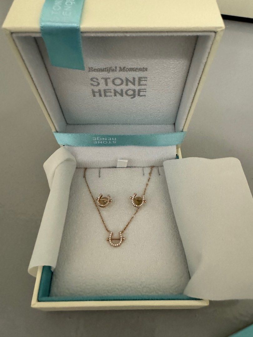 Stonehenge Necklace earrings set Women s Fashion Jewelry Organisers Necklaces on Carousell