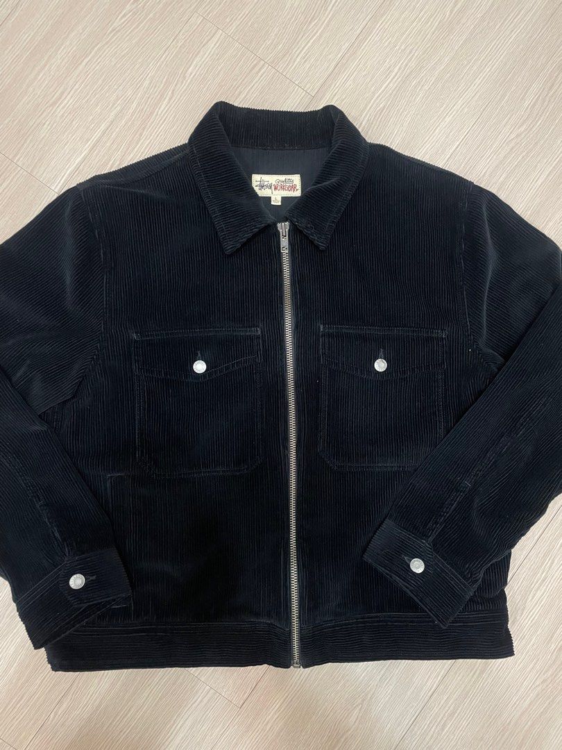 stussy corduroy garage jacket
