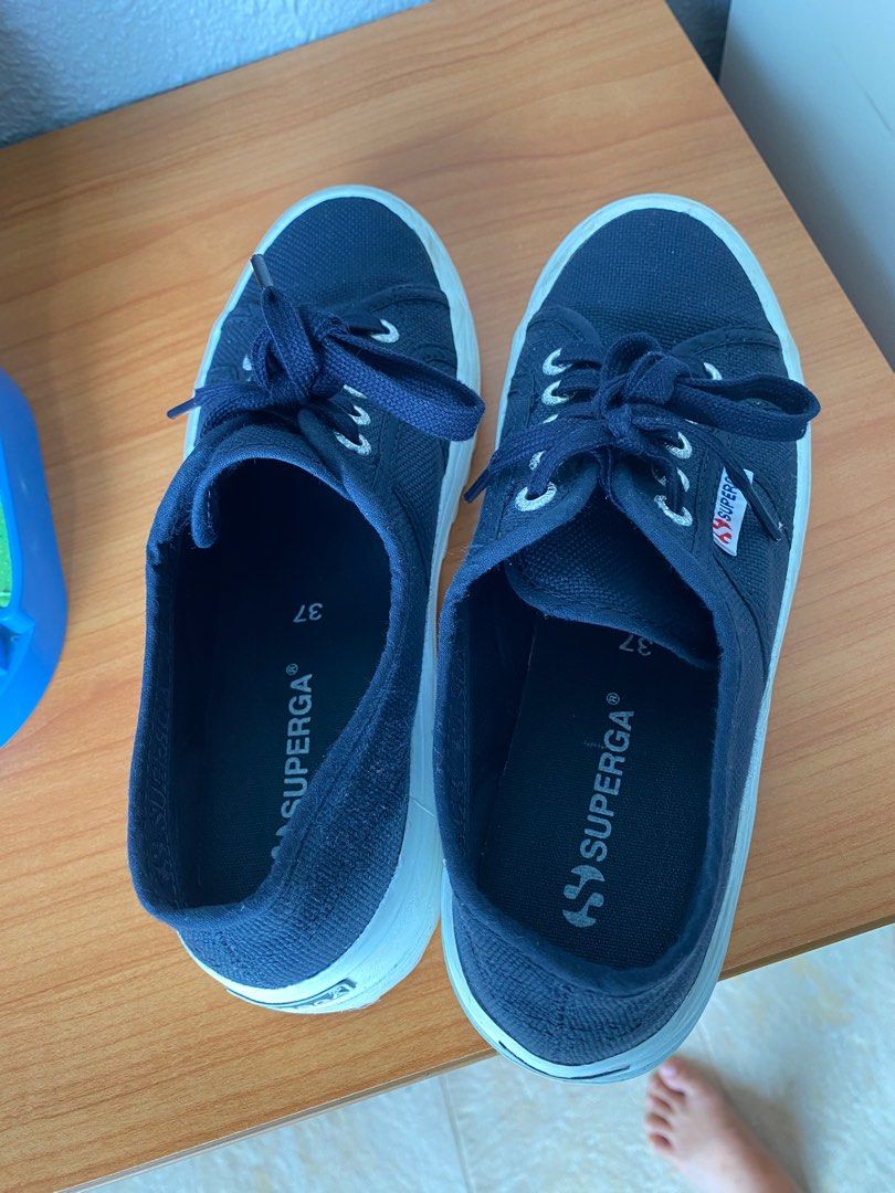 Superga discount blue platform