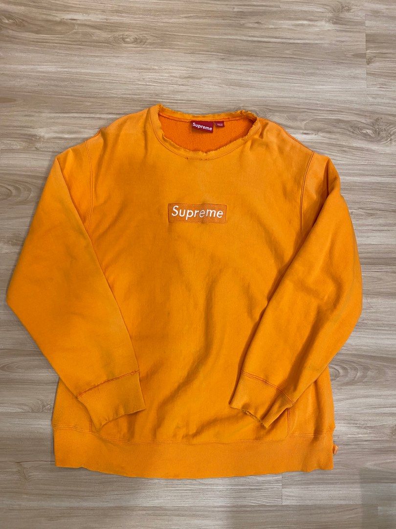 Supreme mustard box online logo