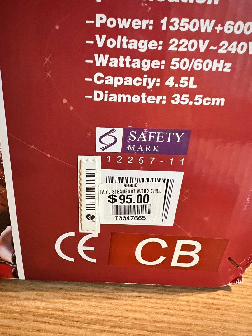 TAIYO electric hot pot bbq grill, TV & Home Appliances, Kitchen