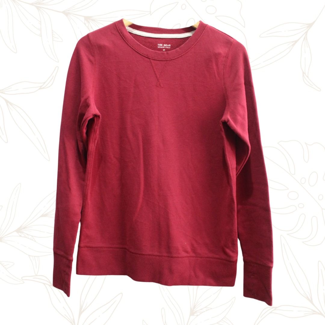 Women's tek gear crewneck thumb hole sweatshirt top