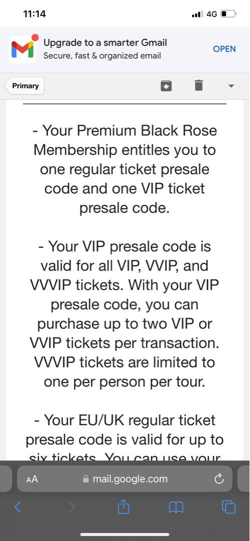 THE ROSE IN KL PRESALE CODE, Tickets & Vouchers, Event Tickets on Carousell