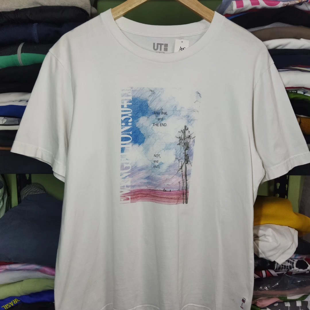 UNIQLO EVAGILION, Men's Fashion, Tops & Sets, Tshirts & Polo Shirts on  Carousell