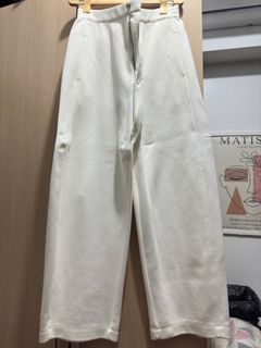 Uniqlo Pants - White Wide Leg Pants