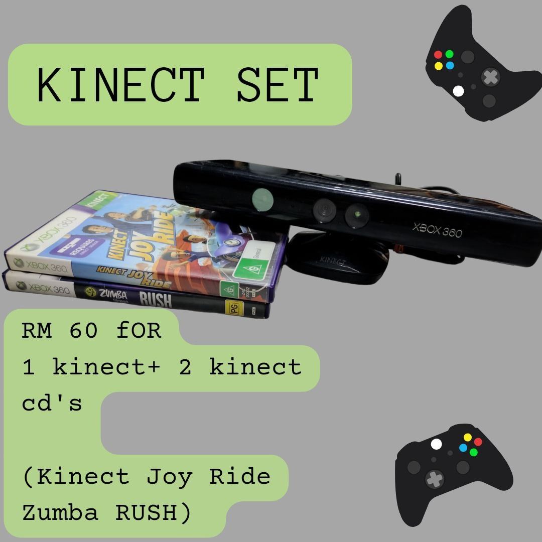 Xbox 360 with kinect used outlet