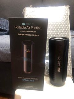 UV CARE Portable air purifier with uv-c germicidal led for covid