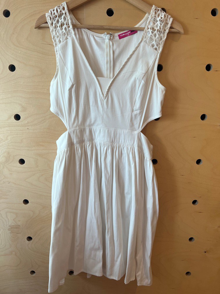 White dress valley girl sale