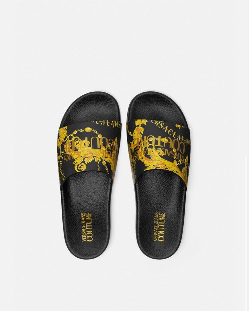 versace jeans slides