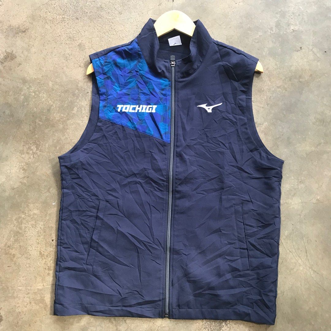Mizuno reflective mens running gilet top