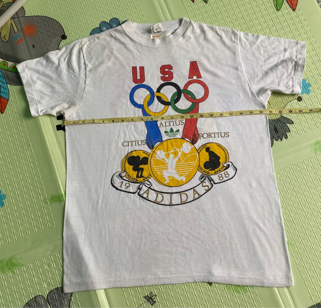 Vintage adidas olympic t shirt Men s Fashion Tops Sets