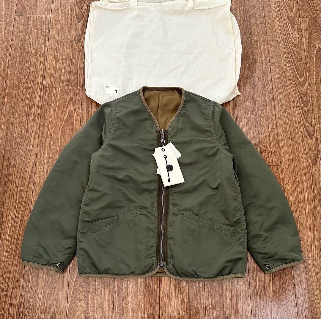 Visvim 18ss iris liner jacket olive, 名牌, 服裝- Carousell