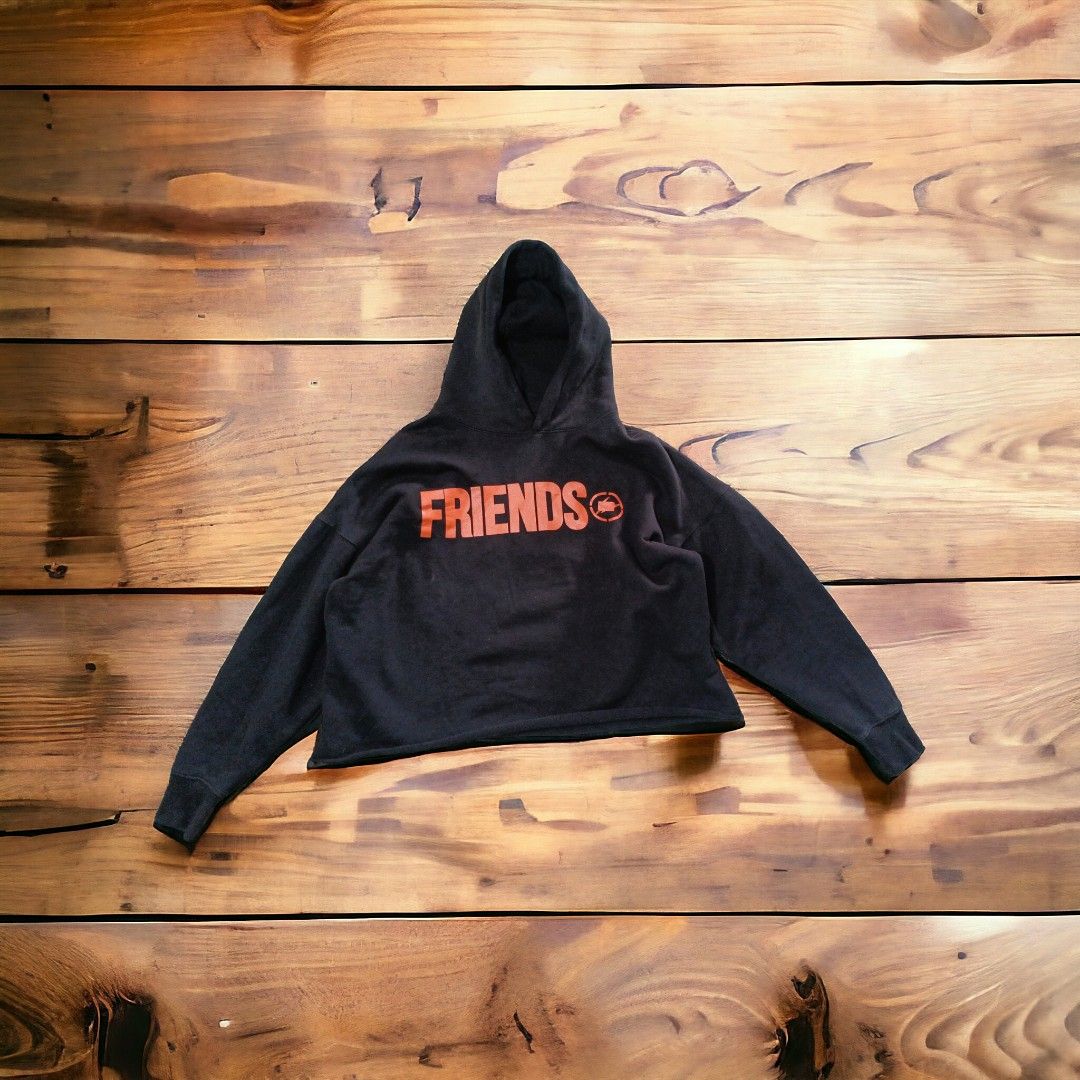 VLONE FRIENDS FRAGMENT CROPPED HOODIE