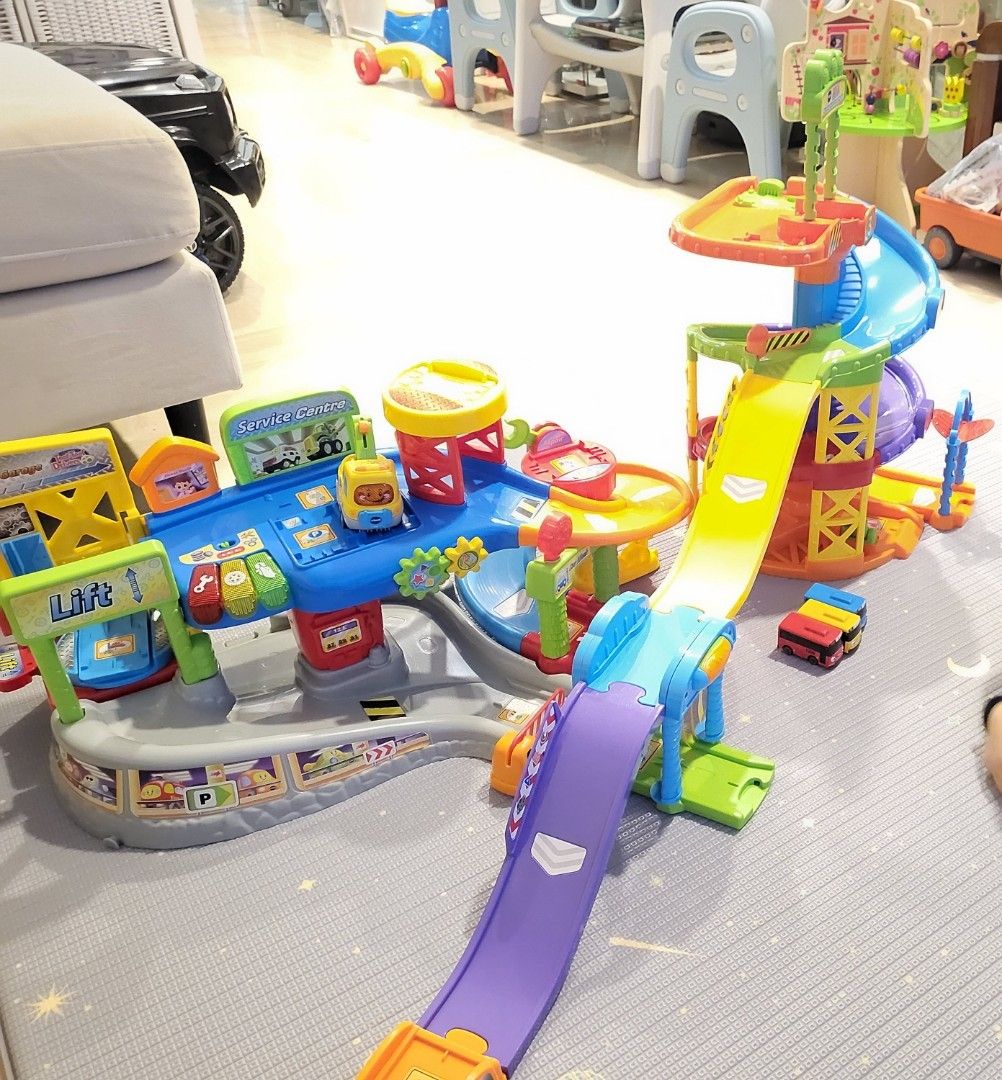VTech Go! Go! Smart Wheels Spinning Spiral Tower Playset, Hobbies