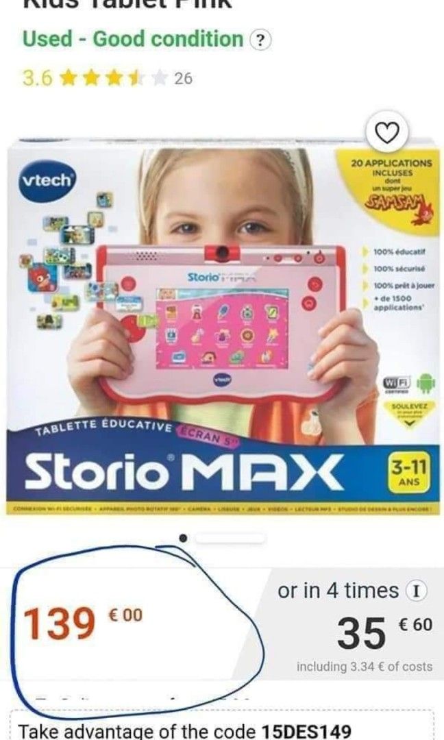 Storio max 5 best sale