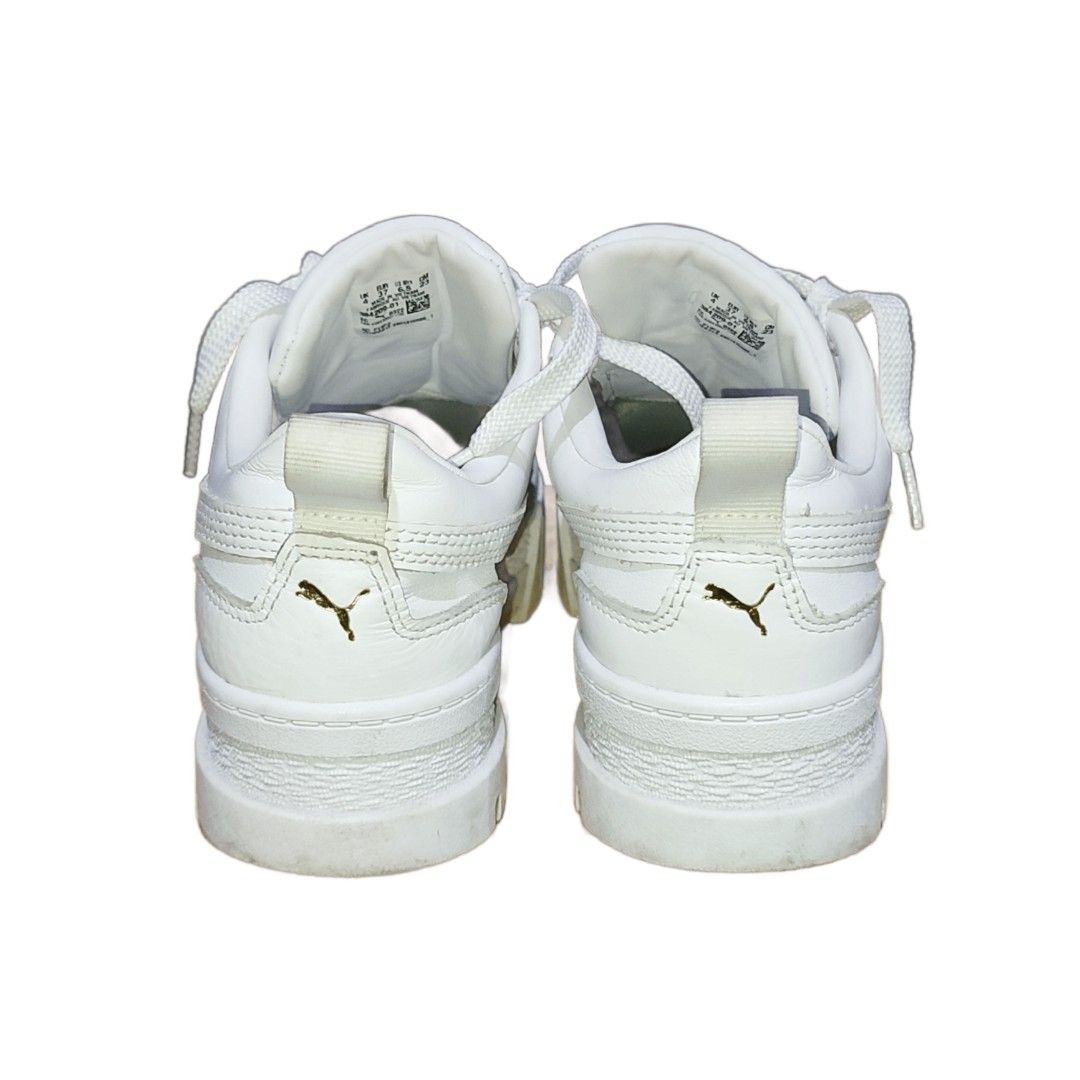 White puma platform shoes store