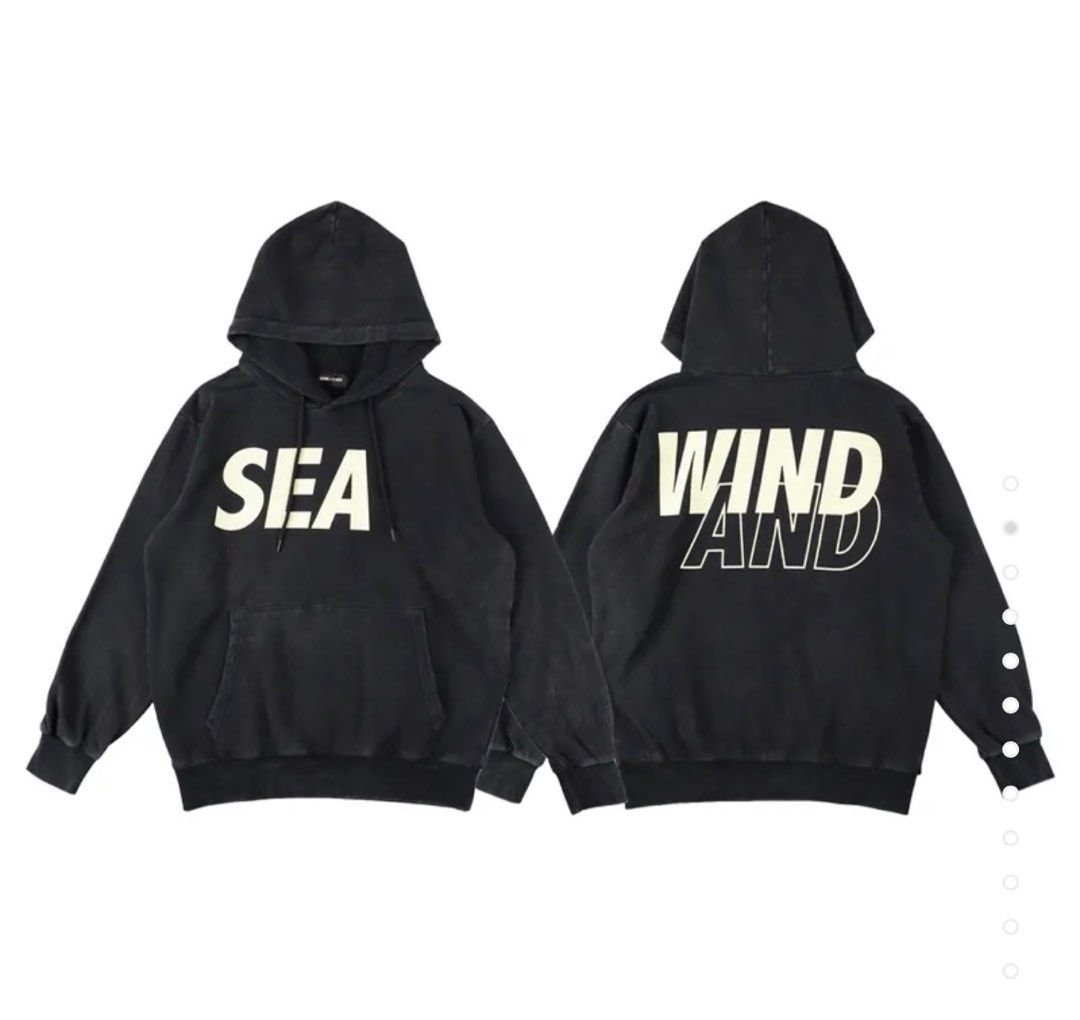 激安特注XL WIND AND SEA/SEA Hoodie/Black-White パーカー