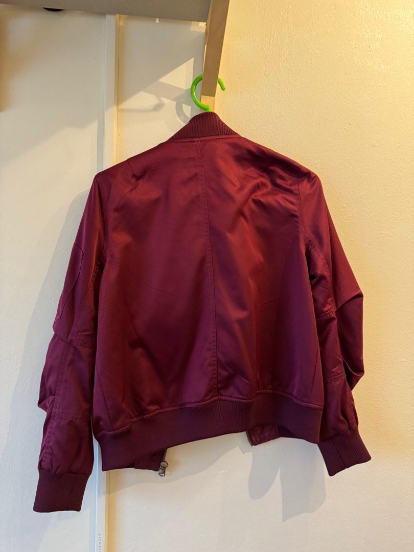 Red wine hotsell bomber jacket